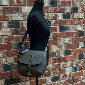 Adrienne Vittadini Elegant Gray Crossbody Bag